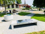 So sieht die Solar-Sitzbank bei der Raststätte Neuenkirch aus. Bild: PD