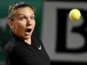 Mit vollem Einsatz: an der Spitze der Weltrangliste: Simona Halep (Bild: KEYSTONE/EPA ANSA/CLAUDIO ONORATI)