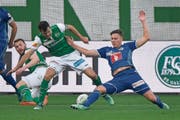 Unaufgeregter Stratege im Mittelfeld: Idriz Voca (rechts). (Bild: Martin Meienberger/Freshfocus (St. Gallen, 9. Mai 2018))