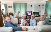 3/3: Im Haus des Präsidenten des Anglo-Swiss Club St. Gallen in Freidorf. (Bild: Ralph Ribi)