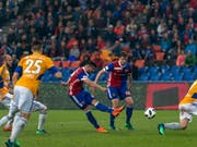 Der 17. Saisontreffer des neuen Torschützenkönigs: Albian Ajetis 2:1 für den FC Basel (Bild: KEYSTONE/GEORGIOS KEFALAS)