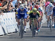 Fernando Gaviria (links) sprintete bei der diesjährigen Kalifornien-Rundfahrt zu drei Etappensiegen (Bild: KEYSTONE/AP/RICH PEDRONCELLI)