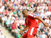 Guter Saisonabschluss: Eren Derdiyok (hier im Trikot der Schweizer Nationalmannschaft) wurde mit Galatasaray Istanbul türkischer Meister. (Bild: KEYSTONE/JEAN-CHRISTOPHE BOTT)