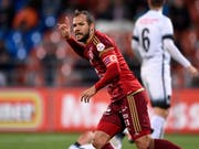 Franz Burgmeier schoss das 3:0 für den Liechtensteiner Serien-Cupsieger (Bild: KEYSTONE/NICK SOLAND)