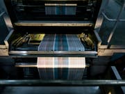 Zeitungsdruck im luzernischen Adligenswil. (Bild: KEYSTONE/CHRISTIAN BEUTLER)