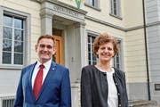 Marcel Ogg (FDP) und Anna Katharina Glauser Jung (SVP) kandidieren für das Obergerichtspräsidium. (Bild: Donato Caspari)