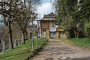 Dieses Haus wurde von der Aktivistengruppe Pulp@ besetzt. (Bild: Dominik Wunderli (Luzern, 9. April 2018))