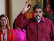 Sieht sich als Sieger bei der Präsidentschaftswahl in Venezuela: Amtsinhaber Nicolás Maduro. (Bild: KEYSTONE/EPA EFE/MIGUEL GUTIERREZ)