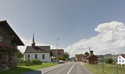 Das Gemeindepräsidium von Honau - im Bild die Kantonsstrasse mit der Kapelle St. Eligius - wird am 10. Juni neu besetzt. (Bild: Google Street View)