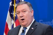 US-Aussenminister Mike Pompeo. (Bild: Michael Reynolds/EPA/Keystone (Washington, 21. Mai 2018))