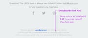 Ein Twitter-User wollte das Abo abbestellen: Den schwer zu erkennenden Link dazu fand er im Kleingedruckten. (Quelle: Twitter)