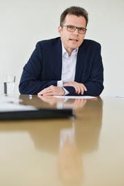 Dominik Diezi hat seine Kandidatur als Stadtpräsident von Arbon bekannt gegeben. (Bild: Donato Caspari)