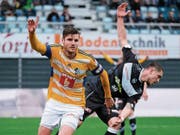 Pascal Schürpf bejubelt eines von elf Saisontoren. (Bild: Martin Meienberger/Freshfocus (Lugano, 18. März 2018 ))