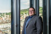 Wie soll St. Gallen 2036 aussehen? Christian Geiger sucht nach Antworten. (Bild: Hanspeter Schiess)