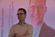 Simon Seelhofer wurde zum neuen Präsidenten der FDP Toggenburg gewählt. (Bild: Ruben Schönenberger)