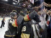 Die Vegas Golden Knights wollen ihren Siegeszug bis zum Gewinn des Stanley Cups fortsetzen (Bild: KEYSTONE/AP/JOHN LOCHER)