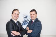 Die Cousins Gregor (links) und Heinz Haab führen die Hawa Sliding Solutions AG in zweiter Generation. Bild: PD