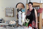 Sandra Rohner im Eventlokal und Laden «kapricho». (Bild: Manuela Bruhin)