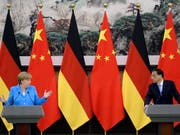 Wichtiges Thema bei Merkels China-Reise: Deutsche Unternehmen sind besorgt über mangelnde Datensicherheit und erzwungenen Technologietransfer. (Bild: KEYSTONE/EPA/WU HONG)
