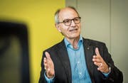 Ernst Haas, der langjährige Direktor der Werkbetriebe, in seinem Büro. (Bild: Reto Martin)