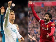 Spektakel dürfte garantiert sein: Cristiano Ronaldo und Mohamed Salah. (Bilder: Rodrigo Jimenez, Peter Powell/EPA)