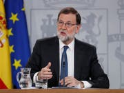 Rajoy steht nach Gerichtsurteilen in einem Korruptionsskandal gegen seine Partei unter massivem Druck. Die Opposition fordert Neuwahlen. (Bild: KEYSTONE/AP)