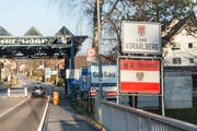 Grenzübergang Gaissau, aus der Ostschweiz gesehen. (Bild: Hanspeter Schiess)