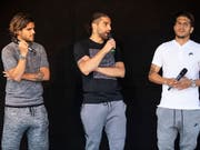 Von links: Francisco Rodriguez, Ricardo Rodriguez und Roberto Rodriguez (Bild: KEYSTONE/PATRICK HUERLIMANN)