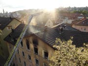 Beim Brand wurden unter anderem drei Kinder und drei Feuerwehrleute verletzt. (Kapo SG)