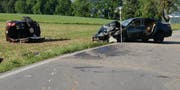 Der Unfall ereignete sich auf der Krumbacherstrasse zwischen Rickenbach und Geuensee. (Bild: Luzerner Polizei)