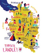 Typisch Ländle - eine Illustration von Bianca Tschaikner.