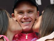 Chris Froome wird zum ersten Mal in seiner Karriere den Giro d'Italia gewinnen (Bild: KEYSTONE/EPA ANSA/DANIEL DAL ZENNARO)