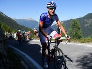 Sébastien Reichenbach setzt sich am Giro in Szene (Bild: KEYSTONE/LAURENT GILLIERON)
