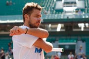 Stan Wawrinka während des Trainings am French Open. Bild: Claude Diderich/Freshfocus (Paris, 26. Mai 2018)