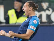 "Dampfwalze" Michael Frey: Ein Berner ist der Hoffnungsträger des FCZ (Bild: KEYSTONE/PETER SCHNEIDER)