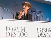 Wünscht sich mehr Frauen in Regierung und Parlament: CVP-Bundesrätin Doris Leuthard. (Bild: KEYSTONE/CYRIL ZINGARO)
