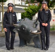 Die künftigen Polizeikommissarinnen Lamping und von der Lieth zu Gast im Kanton Uri. (Bild: PD)