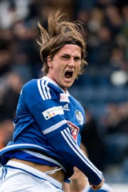 Hier freut sich Hekuran Kryeziu noch über sein 1:0 für den FC Luzern gegen den FC St. Gallen im April. (KEYSTONE/Georgios Kefalas)