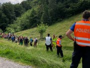 Rund 110 Schülerinnen und Schüler wurden anlässlich der Polizeiübung vom Rütli evakuiert. (Bild: PD)