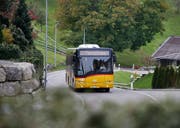 Das Postauto 661 von Menzingen nach Finstersee wird Ende 2018 eingestellt. (Bild: Stefan Kaiser, 4. Oktober 2017)