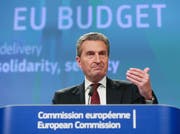 EU-Haushaltskommissar Günther Oettinger. (Stephanie Lecoco/EPA)