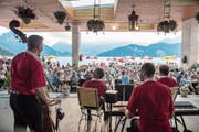 Zum 14. Mal dabei: Carlo Brunners Superländler Kapelle am letztjährigen Heirassa-Festival. (Bild: Dominik Wunderli (Weggis, 14. Juni 2017))