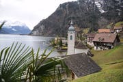 Die Haushaltungen in Bauen werden mit Wasser aus einem neuen Reservoir versorgt. (Bild: Urs Hanhart, Bauen, 3. Januar 2018)