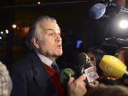 Der Ex-Schatzmeister von spanischer Regierungspartei, Luis Bárcenas, wurde inhaftiert, weil er unter anderem Millionengelder in der Schweiz versteckt hat. (Bild: KEYSTONE/EPA EFE/FERNANDO VILLAR)