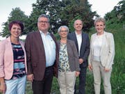 Die CVP-Kandidaten: Isabelle Menzi, Andreas Kaiser, Susan Staub, Andreas Etter und Monika Barmet.B (Bild: ild: Ruedi Burkart (29. Mai 2018))