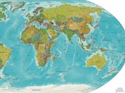 Auf dieser CIA-Weltkarte ist Neuseeland zu sehen, unten rechts neben Australien. (Bild: wikipedia)