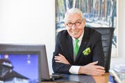 Heinz Belz in seinem Büro in Frauenfeld. (Bild: Donato Caspari)