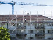 Sendet negative Signale und drückt damit auf das KOF-Konjunkturbarometer: Die Bauwirtschaft. (Bild: KEYSTONE/PETRA OROSZ)
