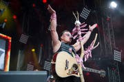Andreas Gabalier konnte bei seinem ersten Auftritt in St.Gallen vor ausverkauftem Haus spielen. (Bild: Urs Bucher)