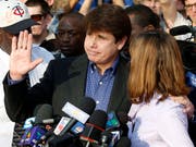 Rod Blagojevich mit seiner Frau im März 2012, kurz bevor er seine Haftstrafe angetreten hatte. (Bild: KEYSTONE/AP/M. SPENCER GREEN)